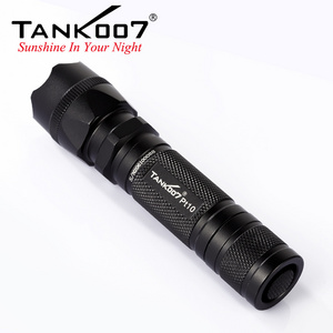 Tank007 Tactical Heavy Duty Flashlight Camping Rechargeable Battery IP68 Aluminum Alloy 700 for outdoor camping