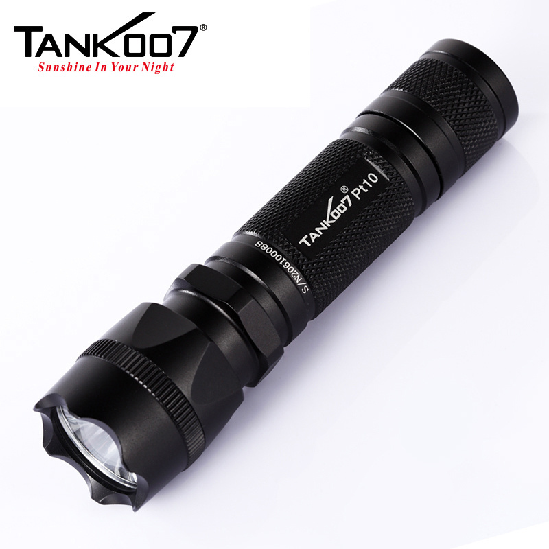 Tank007 Tactical Heavy Duty Flashlight Camping Rechargeable Battery IP68 Aluminum Alloy 700 for outdoor camping