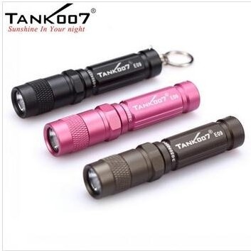 Tank007 E09 Popular christmas gift keychain torch mini led torch torch battery flashlight with carabiners