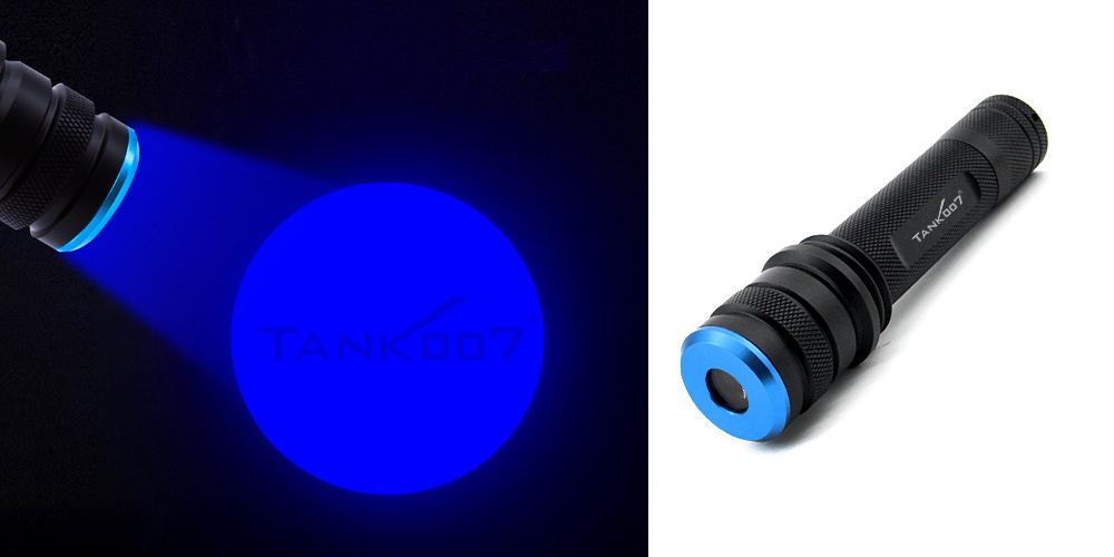 Tank007 forensic 365nm uv uniform light CSI torch flash light led blue light flashlight