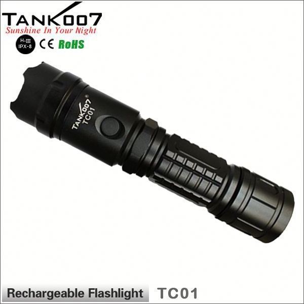 New Rechargeable USB Waterproof security tactical fire proof fast track flashlight torch