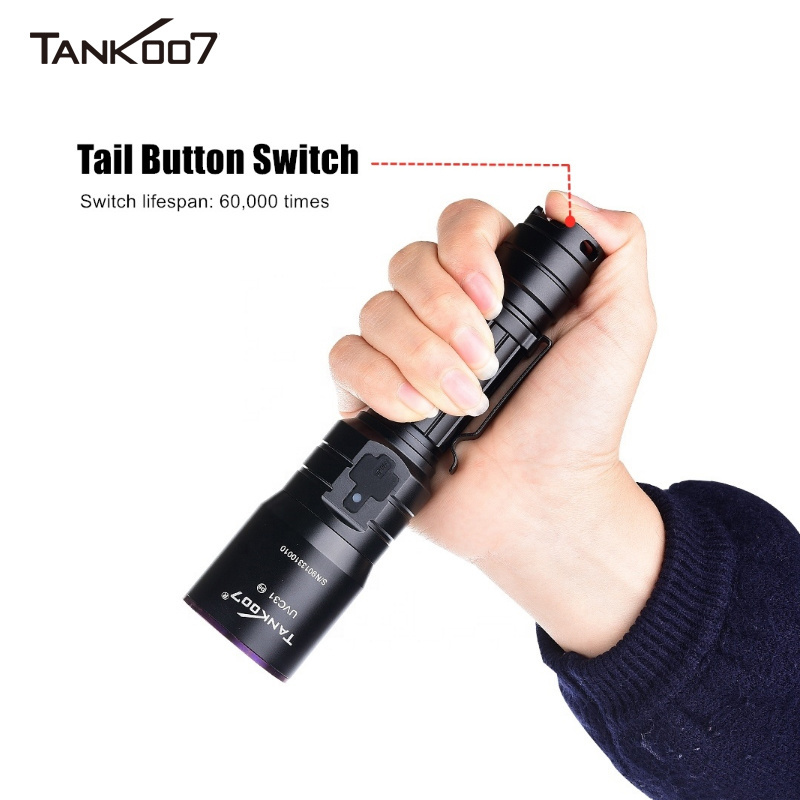 Tank007 365nm UV Flashlight Industrial Leak Detection Equipment UV Black Light Flashlight 365nm NDT Torch