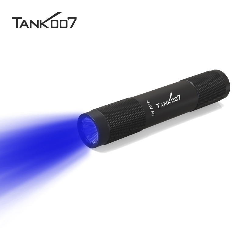 Tank007 uv torch edc flashlight  fluorescent detection black light pocket linterna uv curing lamp for nail led curing penlight