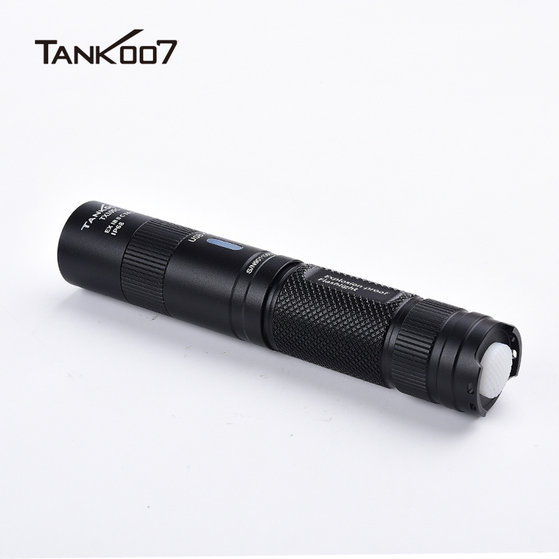 Tank007 TX105C high quality explosion-proof flashlight waterproof lightweight headlamp rechargeable flashlight