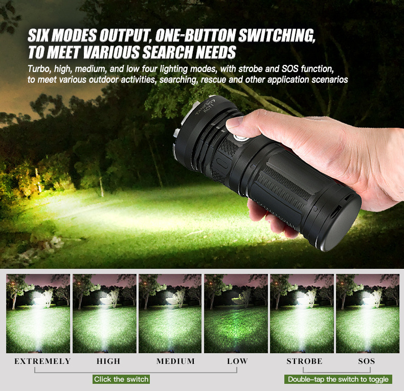 Tank007 Powerful Ultra Bright Lantern tactical flashlight Outdoor LED Torch USB Rechargeable linterna Waterproof flashlight