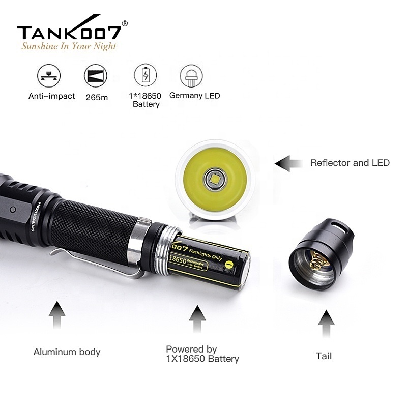 Rechargeable Hunting Torch Super bright durable outdoor torch 1000 lumen tactical flashlight KC15