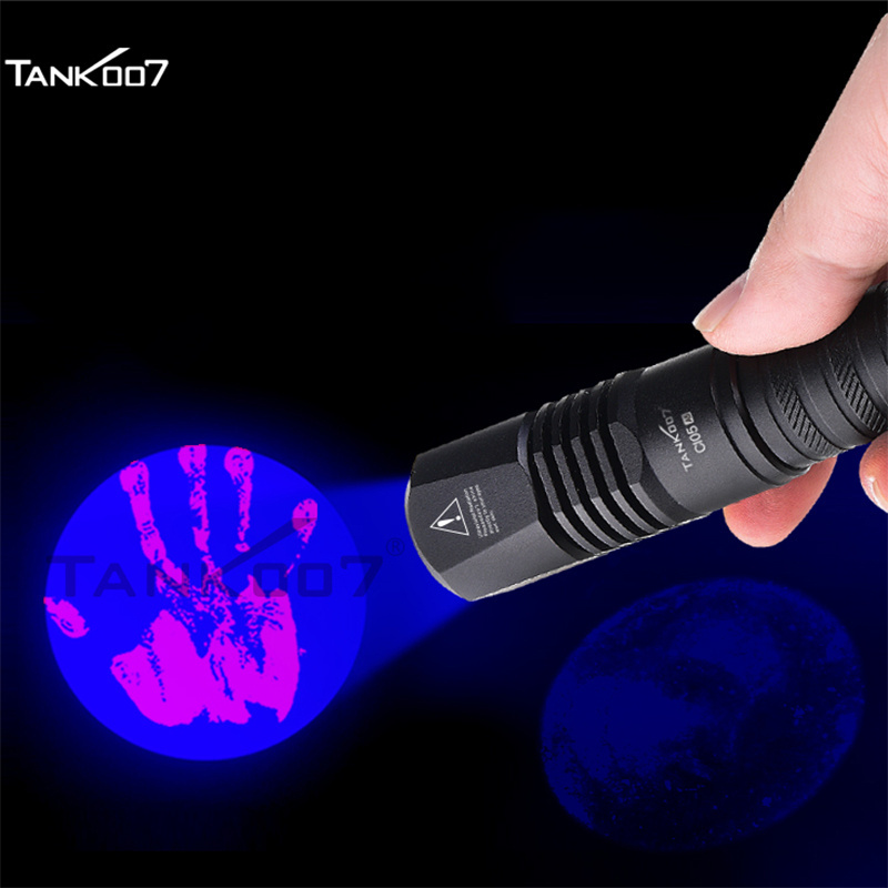 Tank007 LED Uniform lanterna Ultraviolet Flashlight for antiques apprasial 395nm UV Torch painting inspection Uniform Flashlight