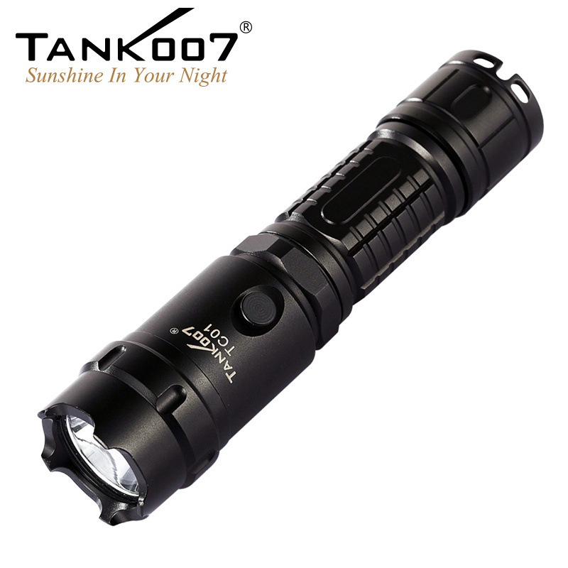 Tank007 TC01 brand led torch light highest power night hunting rechargeable flashlight