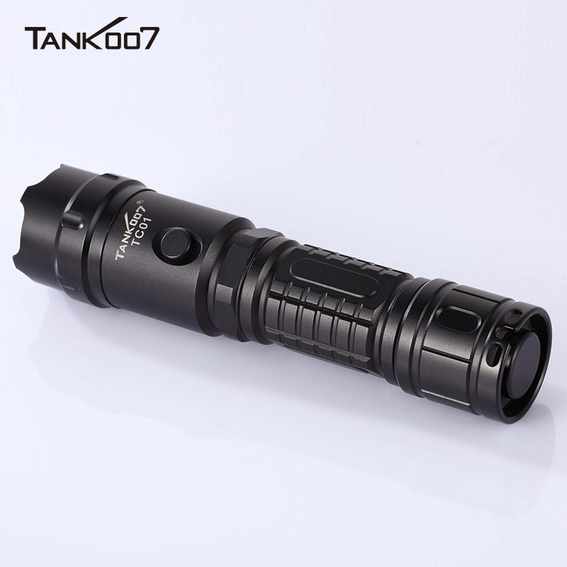 Tank007 TC01 brand led torch light highest power night hunting rechargeable flashlight