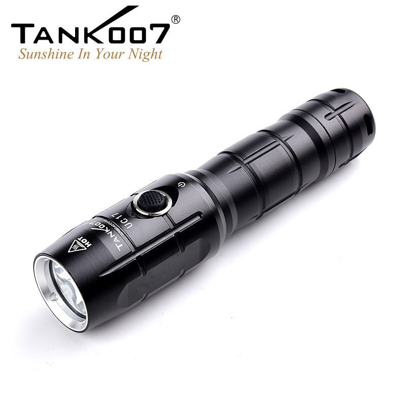 TANK007 UC17 USB rechargeable powerful tactical security guard torch light