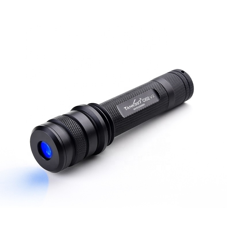 Tank007 forensic 365nm uniform light CSI torchlight even blacklight torch 365 nm multi wavelength LED UV flashlight