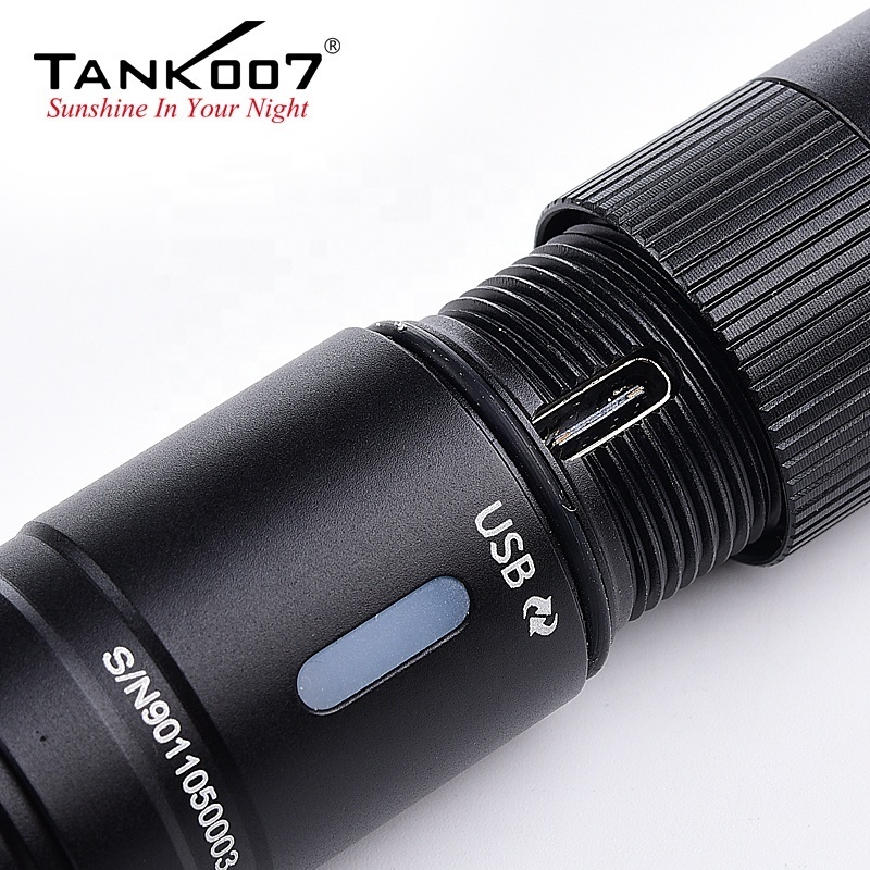 Tank007 TX105 New arrival Micro size Explosion-proof Helmet USB rechargeable fire proof torch headlight durable working light