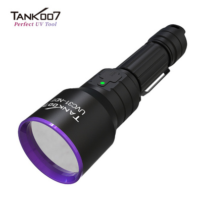 Tank007 Powerful rechargeable led blacklight UV LED linternas NDT Inspection flashlights & torches 365nm Lanterna uv flashlight