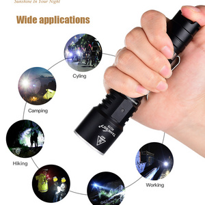 Tank007 Customized USB Waterproof Torch Light OEM ODM Super Bright Torchlight Tactical Flashlight Rechargeable LED Torch