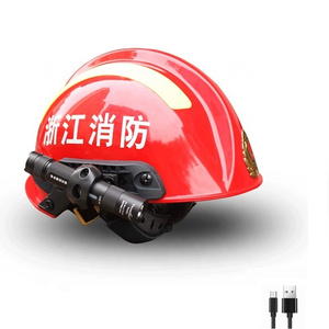 Tank007 USB C rechargeable fireman explosion proof torch led flashlight for helmet