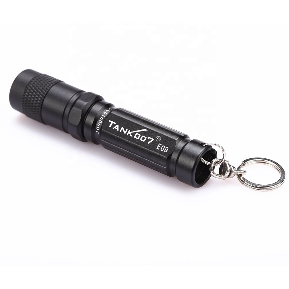 Tank007 EDC waterproof small flash light aluminum torchlight keychain torch super bright pocket keyring mini led flashlight