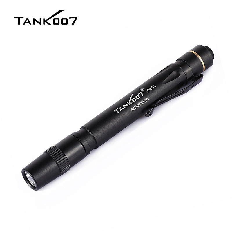 Factory direct High power Aluminium Alloy mini flat Pen light tactical flashlight led mini pen torch penlight