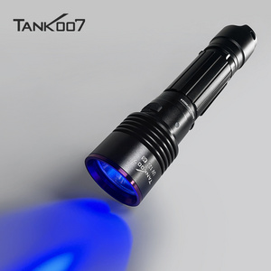 Tank007 treasures search torch Dual LED flashlight uv lamp 365nm black light refrigerant leaks linterna uv detection flashlight