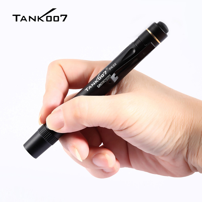 Factory direct High power Aluminium Alloy mini flat Pen light tactical flashlight led mini pen torch penlight