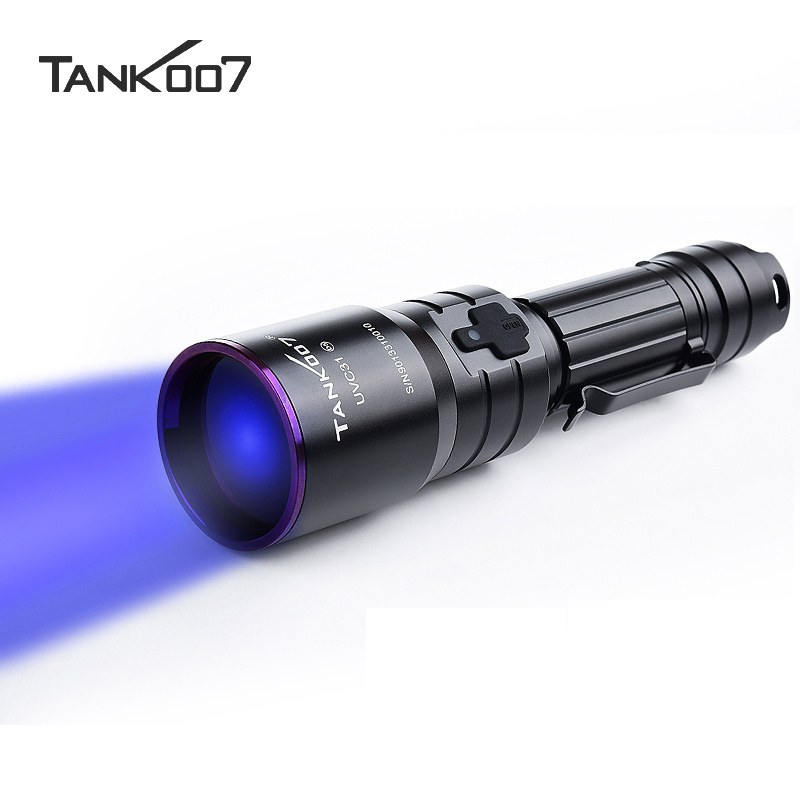 Tank007 Powerful NDT flashlight 365nm Long distance inspection blacklight gas leak detection torch 365nm uv LED flash light