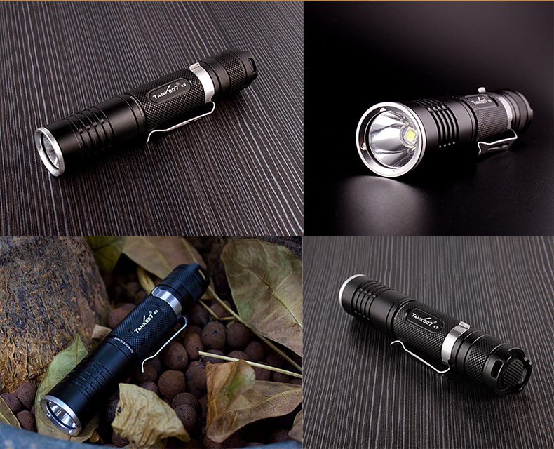 Tank007 Pocket size mini Flashlight Aluminum alloy shell Small and Straight Shape Waterproof edc flashlight for Outdoor working