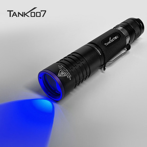 Tank007 waterproof 365nm forensic uv inspection torch long distance uv curing fluorescence detection led uv tactical flashlight