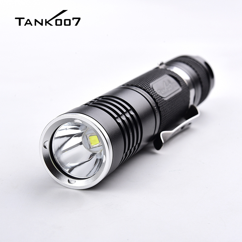 Tank007 Pocket size mini Flashlight Aluminum alloy shell Small and Straight Shape Waterproof edc flashlight for Outdoor working