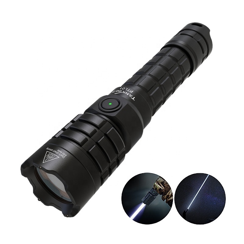 Tank007 1400m rechargeable powerful laser repellent torch light tactical torch led flash light strong white laser flashlight