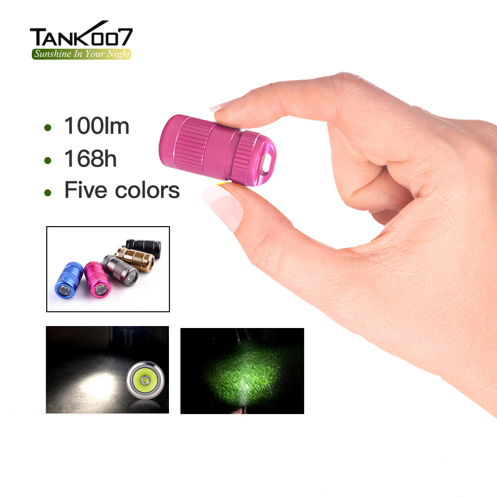 TANK007 LED lanterna torch aluminum high power EDC flashlight waterproof flash light pocket mini keychain flashlight