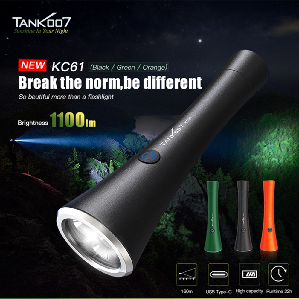 Tank007 3 in 1 high power flash light outdoor camping light aluminum hunting strong light torch xml t6 flashlight