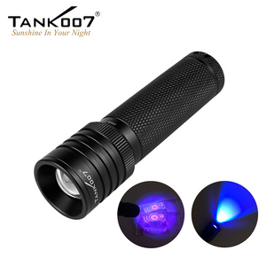 Tank007 high power Zoomable Linterna scorpion uv flashlight insect search torch 395nm led blacklight uv curing flashlight