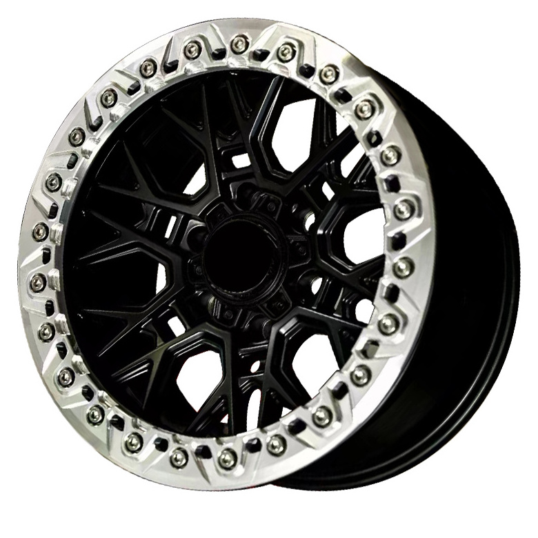 New Arrival Deep Dish Negative Offset -30 17 18 20 22 24 Inch Alloy Wheels 4x4 Off Road Forged Wheels Real Beadlock Car Rims