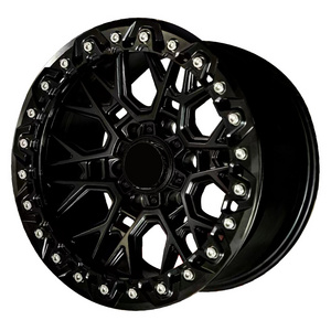 New Arrival Deep Dish Negative Offset -30 17 18 20 22 24 Inch Alloy Wheels 4x4 Off Road Forged Wheels Real Beadlock Car Rims