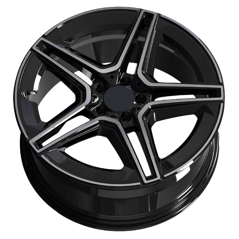 Five Spokes Full Machine Face Forged Passenger Car Aluminum Wheels 5x114.3 5x127 18 19 20 21 22 24 Inch Forged Wheels