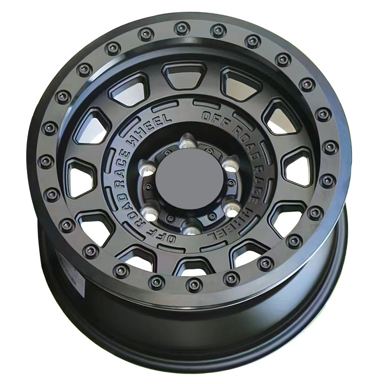 Wholesale Rim 6x139.7 5 holes rims 6 hole off road wheels 4x4 suv sport Alloy Wheels Negative Offset Real Beadlock Wheel