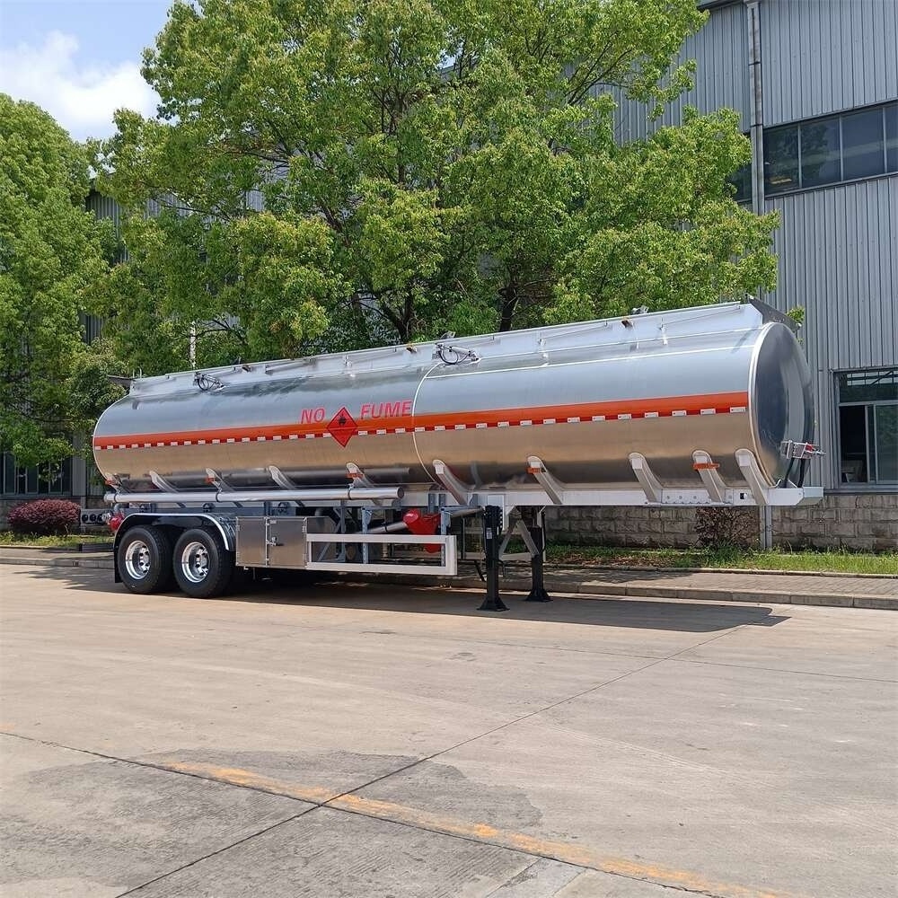 3 axis Semi-trailer aluminium fule tanker truck