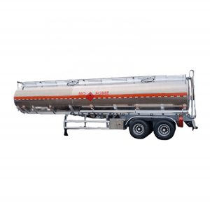 axis Semi-trailer aluminium oil tanker truck