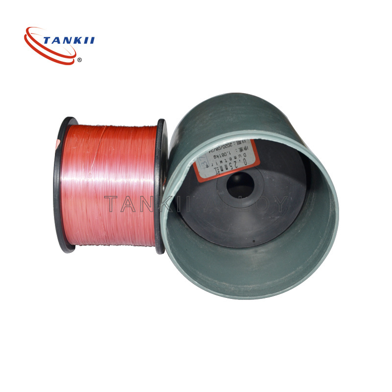 TANKII 5kg Red/ Yellow/ White Dumet Wire 0.25mm 0.35mm Solid Core Bare Nickel Plated Copper Wire