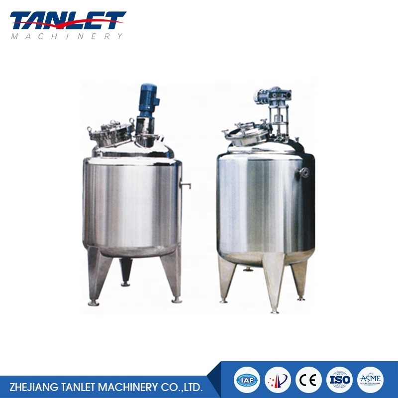 Stainless Steel Steam Jacket Heating Mixing Tank