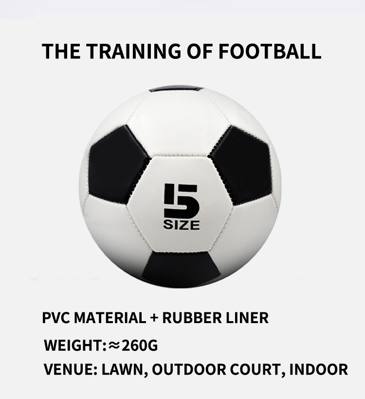 Customized Classic color Explosion-Proof Training PVC Machine Seam Wholesale Soccer ball  custom logo buy  size 5 soccer ball