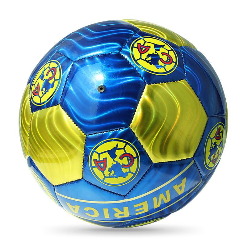 fashion PVC laser material  Machine Stitched Professional anti-explosion Soccer Football Training Balls Size 5 4 3