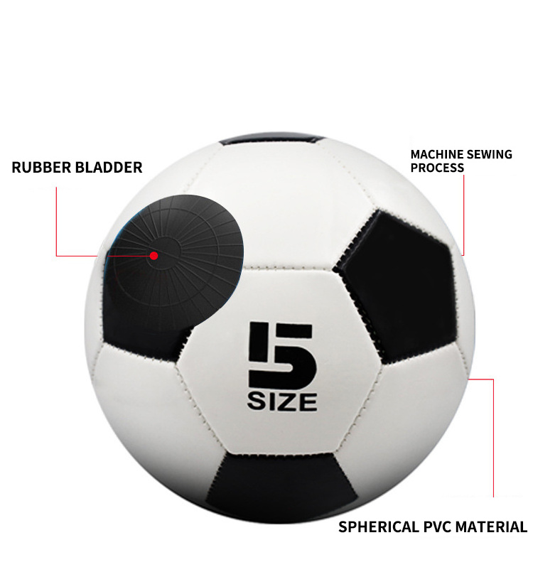 Customized Classic color Explosion-Proof Training PVC Machine Seam Wholesale Soccer ball  custom logo buy  size 5 soccer ball