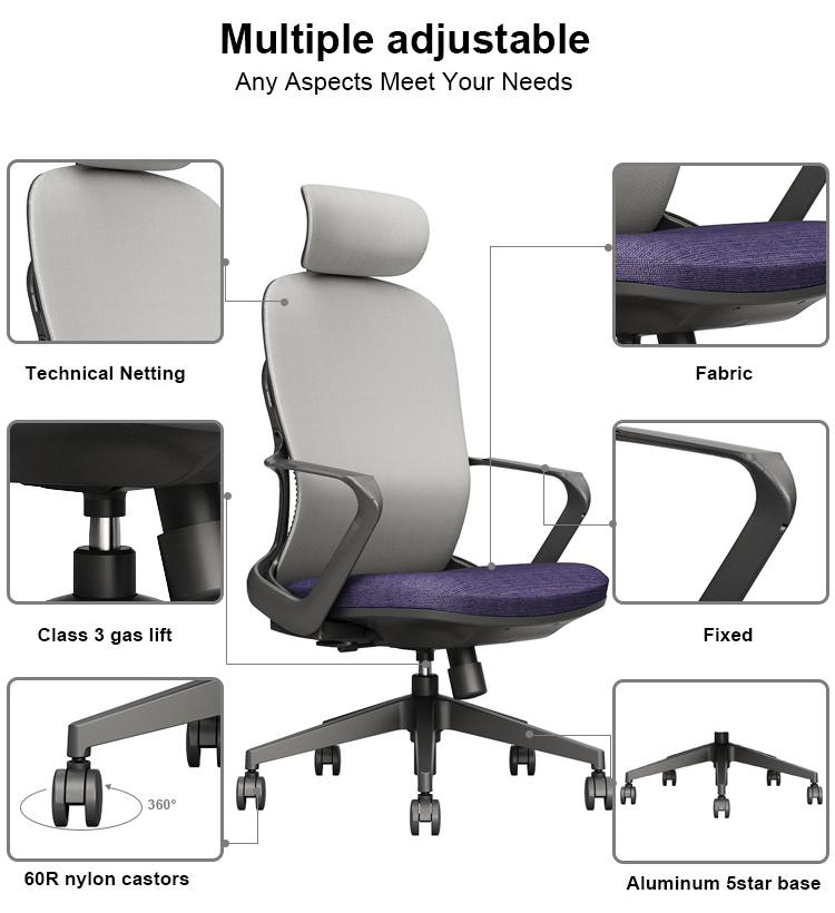 Unique Office Chair Special Design Widely Used Adjustable Executive Ergonomic Office Chairs