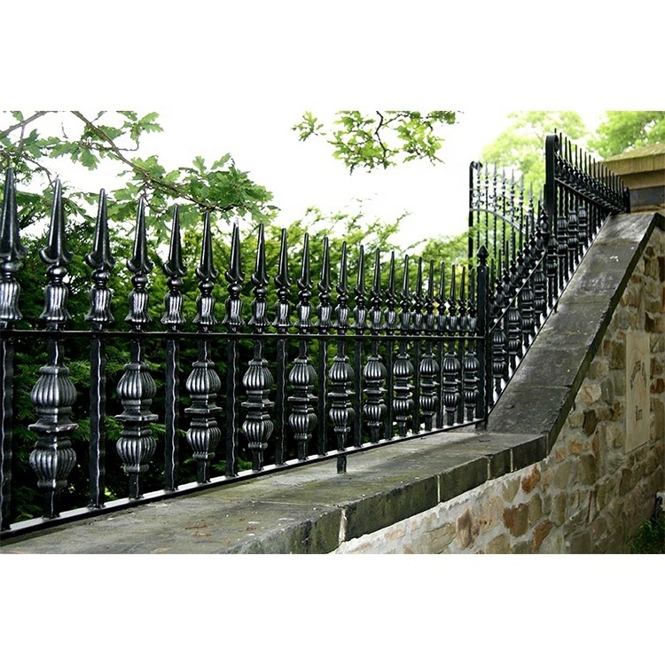 Modern wrought iron fence designs luxury front yard decorative metal fence cast iron garden fence