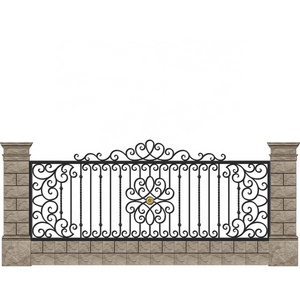 Outdoor wrought iron balcony metal terrace railings designs modern Balustrades stair handrail