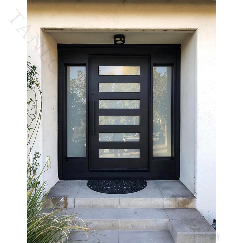 Metal Exterior Iron Front Door Modern Glass Doors Modern Outside Doors For Home