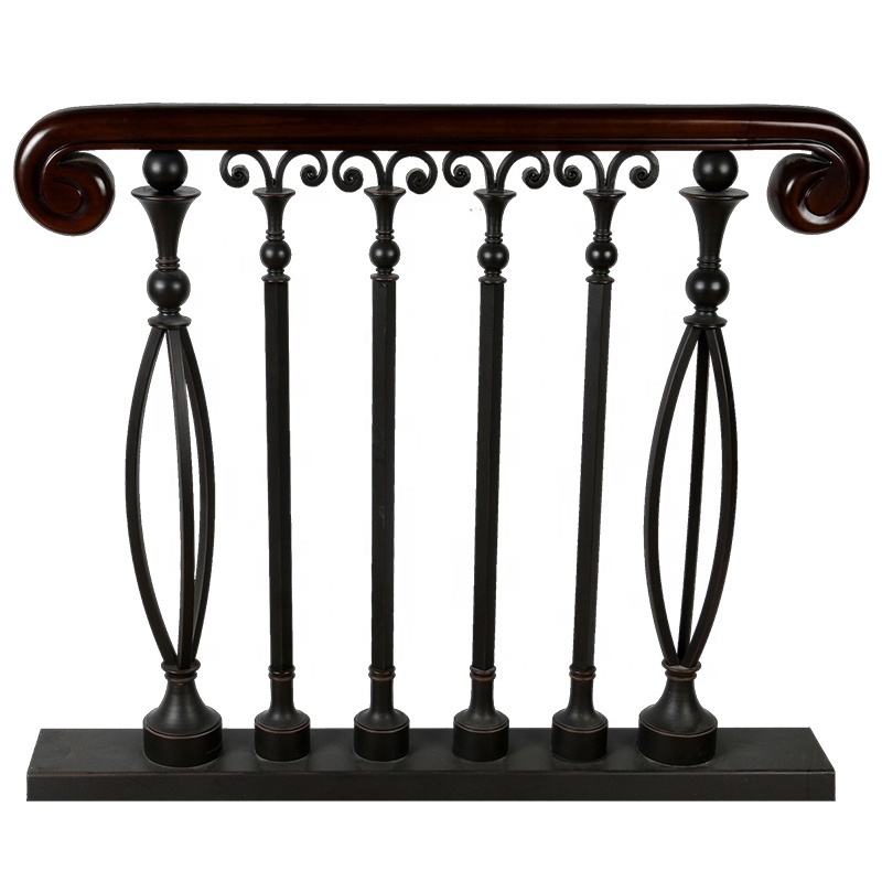 Outdoor wrought iron balcony metal terrace railings designs modern Balustrades stair handrail