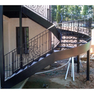 Modern outdoor spiral staircase designs exterior metal cast iron stairs spiral staircase