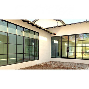 Security modern sliding glass windows metal steel iron windows wrought iron designs windows door