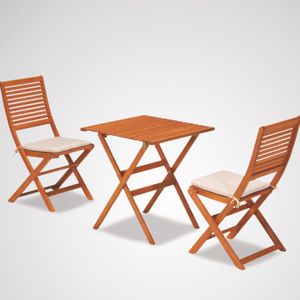 Top Quality Bistro Sets Outdoor Garden Wood Furniture Outside Table and Chair Dining Set